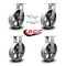 Service Caster 12 Inch Heavy Duty Semi Steel Cast Iron Caster Swivel Locks 2 Rigid SCC, 2PK SCC-KP92S1230-SSR-BSL-2-R-2 - alternate 6